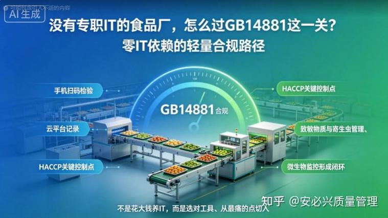 没有专职it的食品厂,怎么过gb14881这一关?