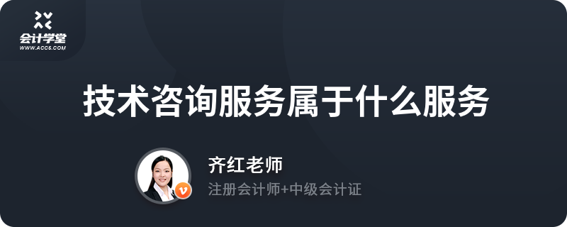 技术咨询服务属于什么服务